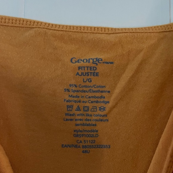 (Free add on) George Fitted Yellow Tank Top Large - Picture 3 of 3